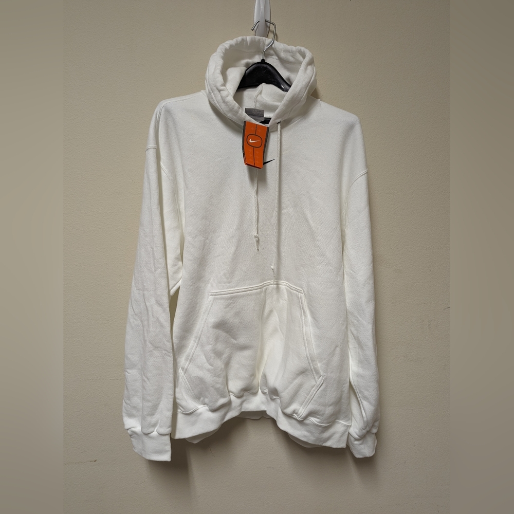 VINTAGE NIKE CENTER SWOOSH WHITE TRAVIS SCOTT HOODIE NOS SIZE XL BLEMISHES NEW
